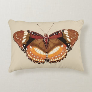 Coussins Décoratifs Le papillon Monarque en Brown, rouille et crème