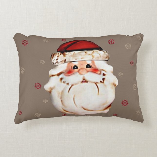Coussins Décoratifs Le père noël classique font face (Devant)