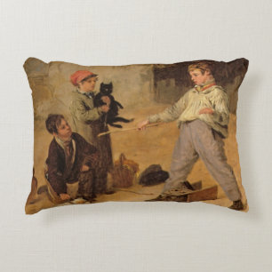 Coussins Décoratifs Le piège de rat (huile sur le panneau)