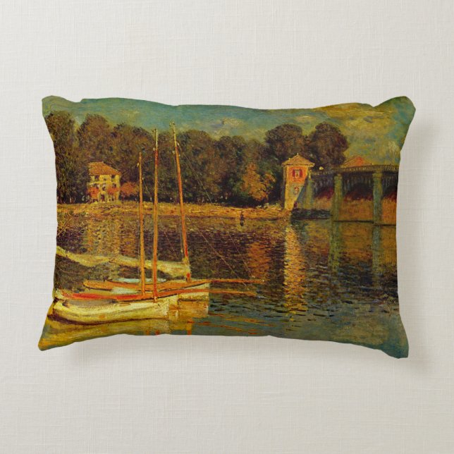 Coussins Décoratifs Le Pont à Argenteuil par Claude Monet (Dos)