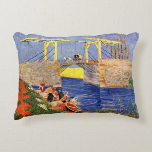 Coussins Décoratifs Le pont Langlois à Arles par Vincent van Gogh