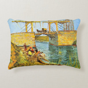 Coussins Décoratifs Le pont Langlois à Arles par Vincent van Gogh