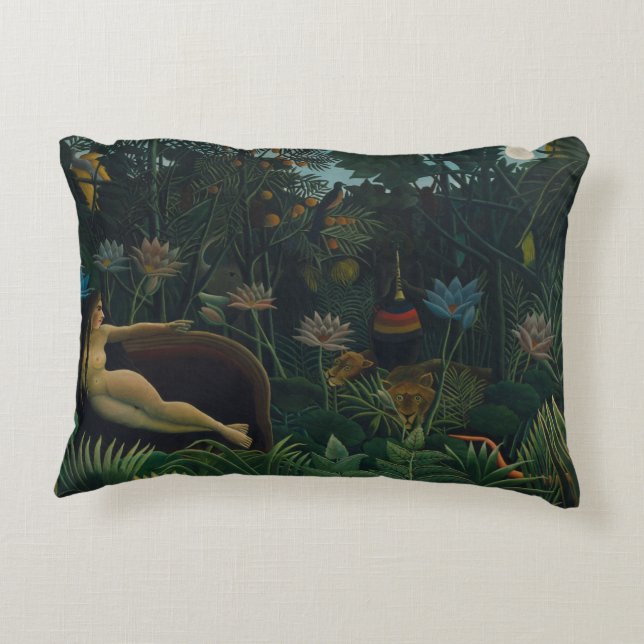 Coussins Décoratifs Le Rêve (Le Rêve Exotique) de Henri Rousseau (Dos)