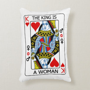 Coussins Décoratifs Le roi est une femme