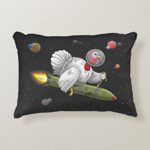 Coussins Décoratifs Le voyage de la dinde fusée