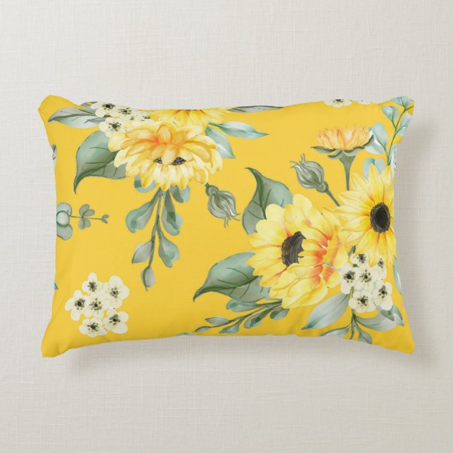 Coussins Décoratifs Lecteur de beauté florale (Devant)