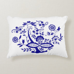 Coussins Décoratifs L'élément bleu de style d'oignon personnalisent