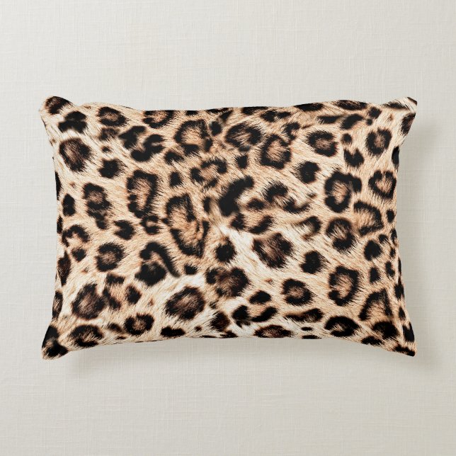 Coussins Décoratifs Leopard Design Motif : Wild Elegance. (Devant)