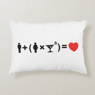 Coussins Décoratifs L'équation d'amour pour les femmes