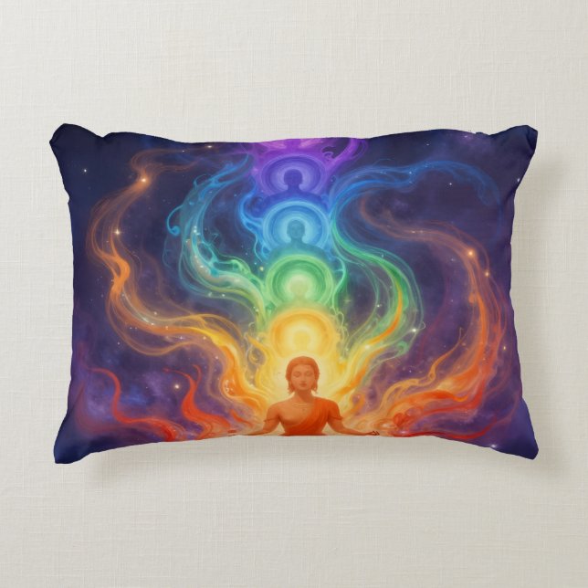 Coussins Décoratifs Les 7 Chakras (Devant)