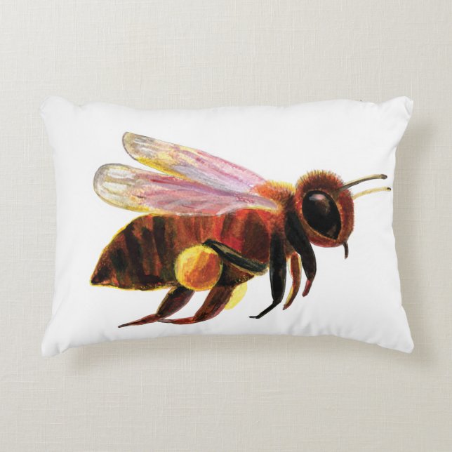 Coussins Décoratifs Les abeilles du miel volent (Devant)