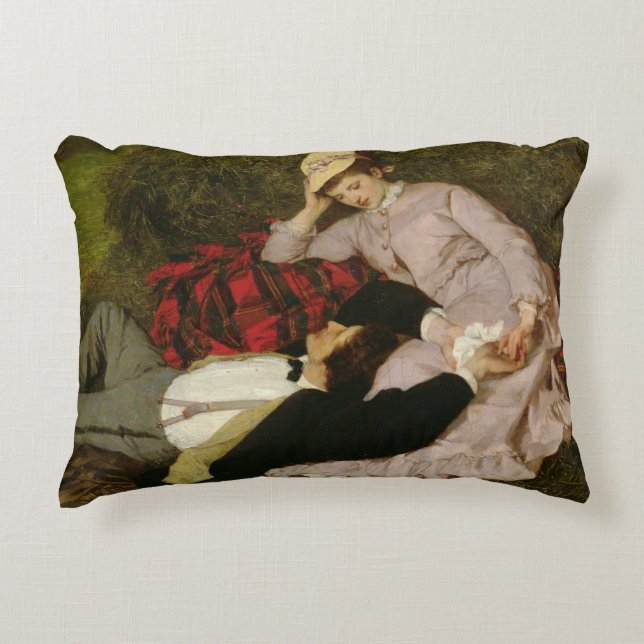 Coussins Décoratifs Les amants, 1870 (Devant)