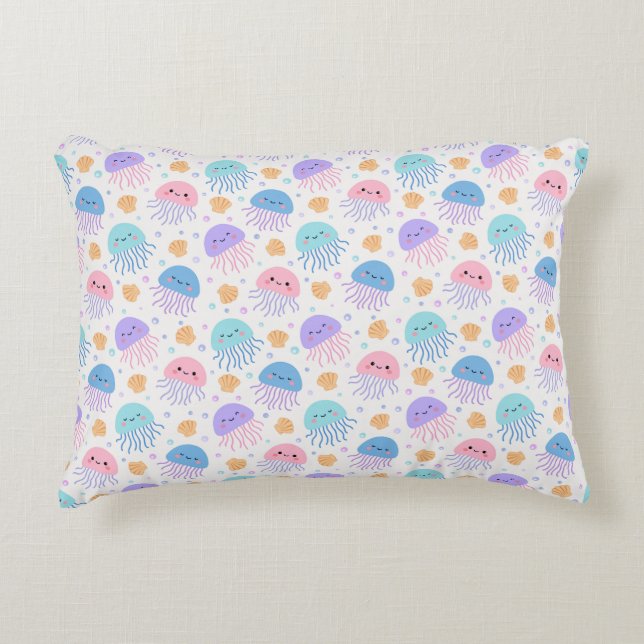 Coussins Décoratifs Les amis des méduses flottantes (Devant)