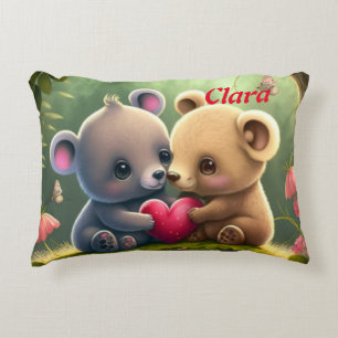 Coussins Décoratifs Les animaux mignons en amour