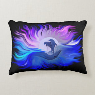 Coussins Décoratifs Les dauphins au clair de lune