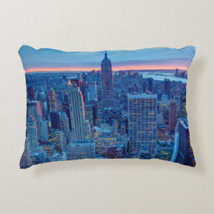 Coussins Décoratifs Les gratte-ciel de Manhattan sont allumés