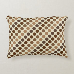 Coussins Décoratifs Les nuances des Pois Brown par Shirley Taylor