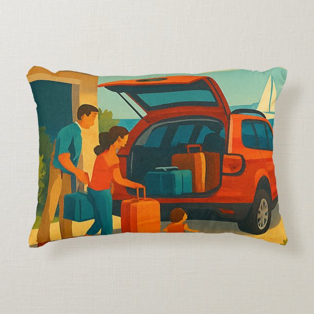 Coussins Décoratifs Les vacances c'est (Devant)