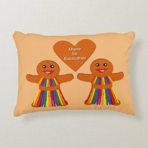 Coussins Décoratifs Lesbienne Noël pain d'épices Couple dames