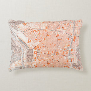 Coussins Décoratifs L'Espagne : Carte de Madrid, C1920