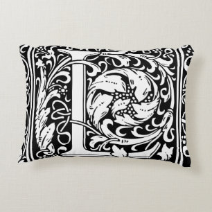 Coussins Décoratifs Lettre L Monogramme Art Nouveau Médiéval