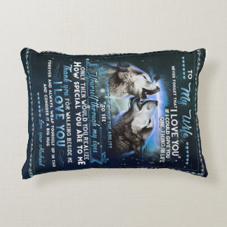 Coussins Décoratifs Lettre personnalisée à ma femme de la part de mon 