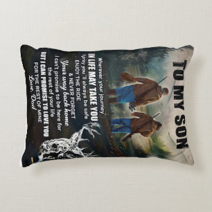 Coussins Décoratifs Lettre Personnalisée À Mon Fils De Papa Blanket,