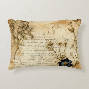 Coussins Décoratifs Lettre romantique du Vieux Monde sur parchemin