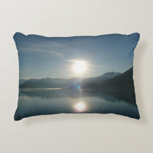Coussins Décoratifs Lever de soleil sur le fjord College en Alaska Pho