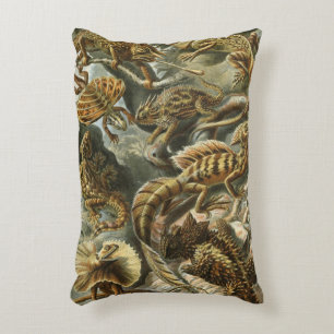 Coussins Décoratifs Lézards par Ernst Haeckel Lacertilia Animal Vintag