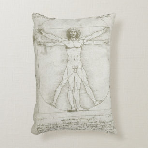 Coussins Décoratifs L'Homme de Vitruve de Léonard de Vinci