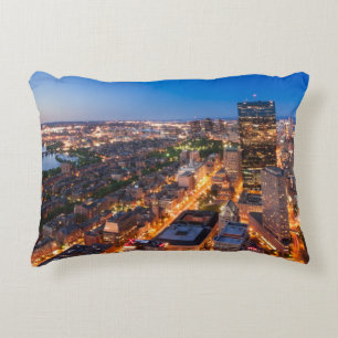 Coussins Décoratifs L'horizon de Boston au crépuscule