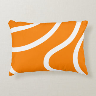 Coussins Décoratifs Lignes blanches abstraites minimalistes sur fond o