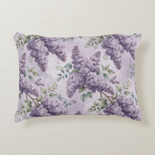 Coussins Décoratifs Lilas Fleurs de lilas Vert sauge Lavande poudrée