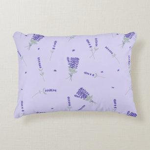 Coussins Décoratifs Lilas Lavande Fleur Sauvage Floral Botanique