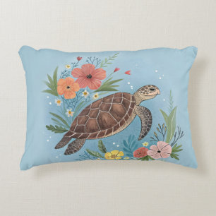 Coussins Décoratifs L'illustration d'une tortue de mer