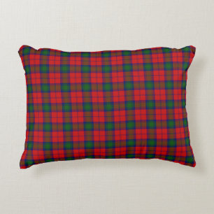 Coussins Décoratifs Lindsay tartan rouge vert plaid