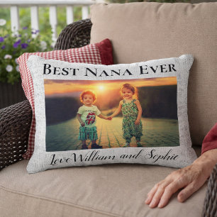 Coussins Décoratifs Linen personnalisé Meilleure photo Nana Ever