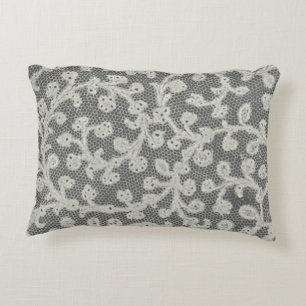 Coussins Décoratifs Linge de dentelle mariage blanc classique jolie