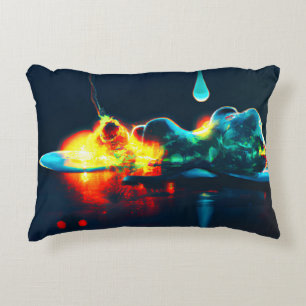 Coussins Décoratifs Liquide Luminescent qui Dégouline