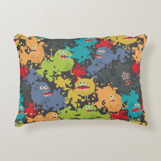 Coussins Décoratifs Little cute funny monsters (Devant)