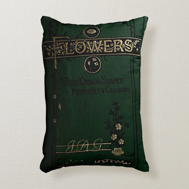 Coussins Décoratifs Livre Russe Couverture Cushion Victorian Flower Bo (Devant(Vertical))