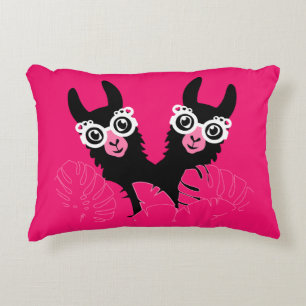 Coussins Décoratifs Llama Sisters