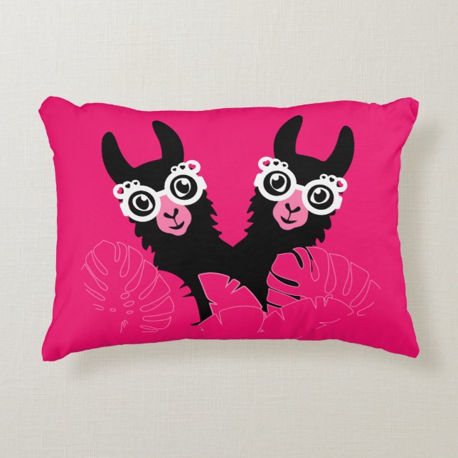Coussins Décoratifs Llama Sisters (Devant)