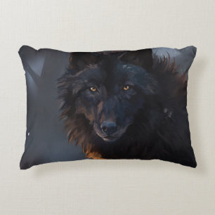Coussins Décoratifs Loup noir