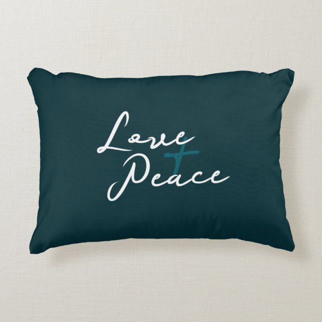 Coussins Décoratifs Love & Peace Accent Pillow (Devant)