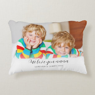 Coussins Décoratifs Love You Nana Photo personnalisée