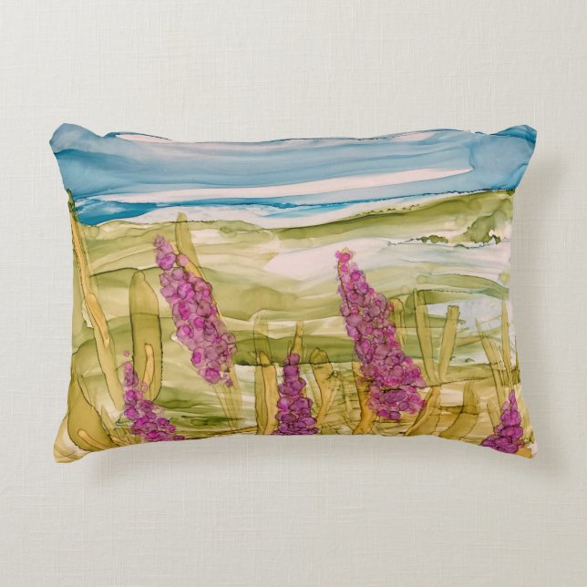 Coussins Décoratifs Lupins dans la nature (Devant)