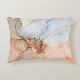 Coussins Décoratifs Luxe Abstrait : Art de l'encre d'alcool