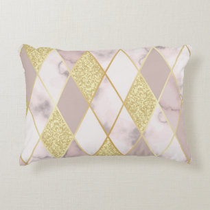 Coussins Décoratifs Luxueux Marbre Golden Géométrique